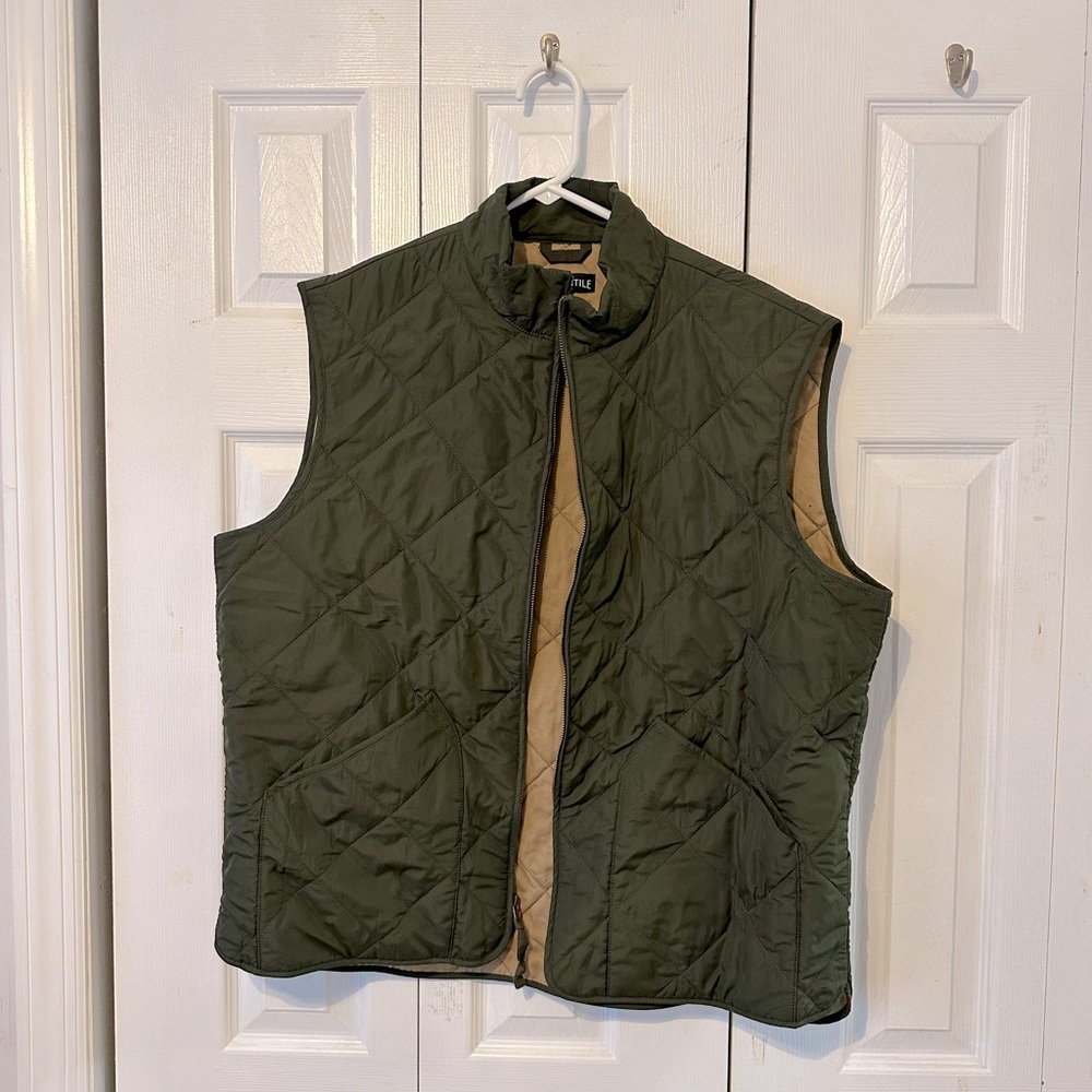 MENS J.Crew Mercantile Green Vest